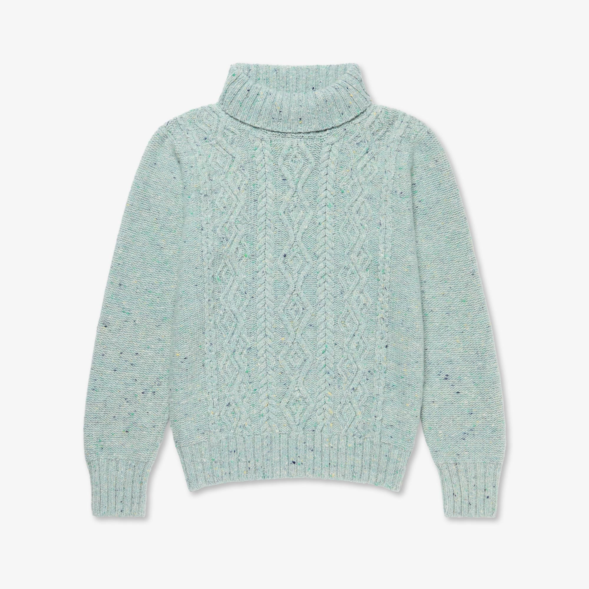Women's Cashmere Aran Turtle Neck