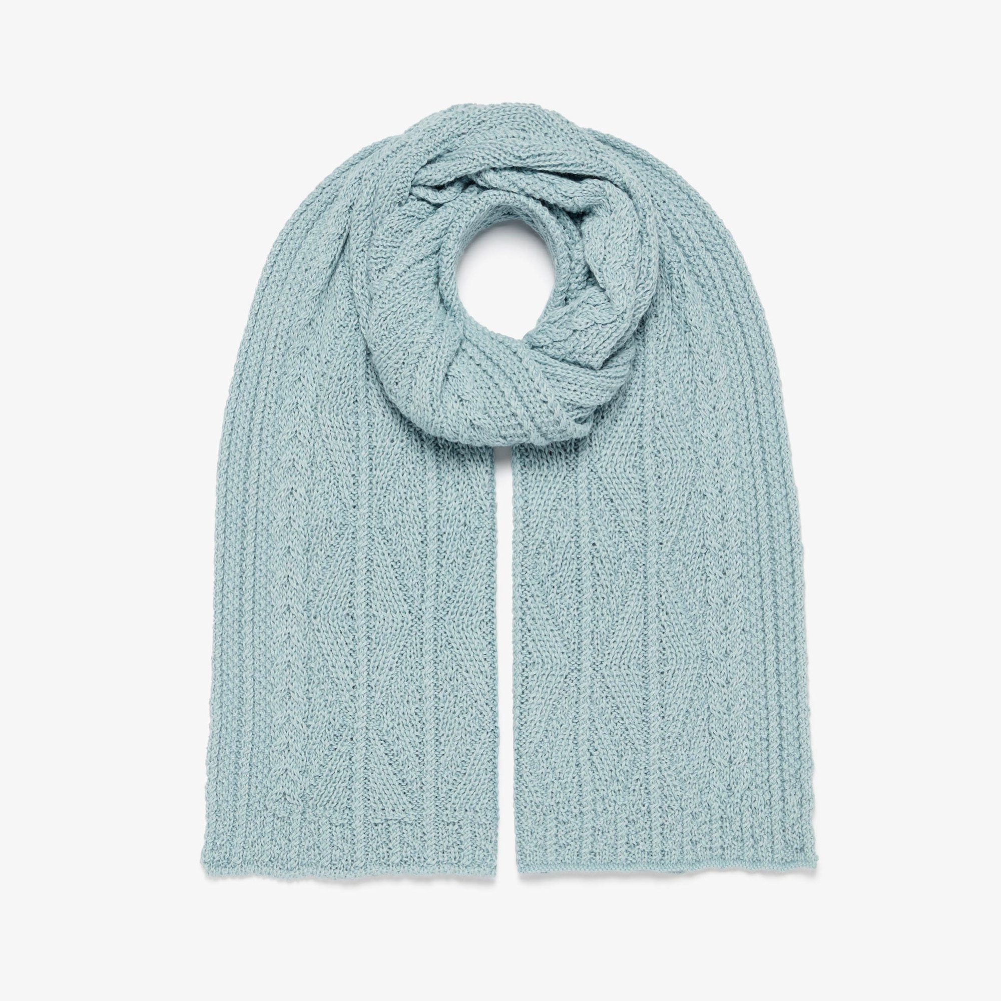 Patented Aran Alpaca Scarf