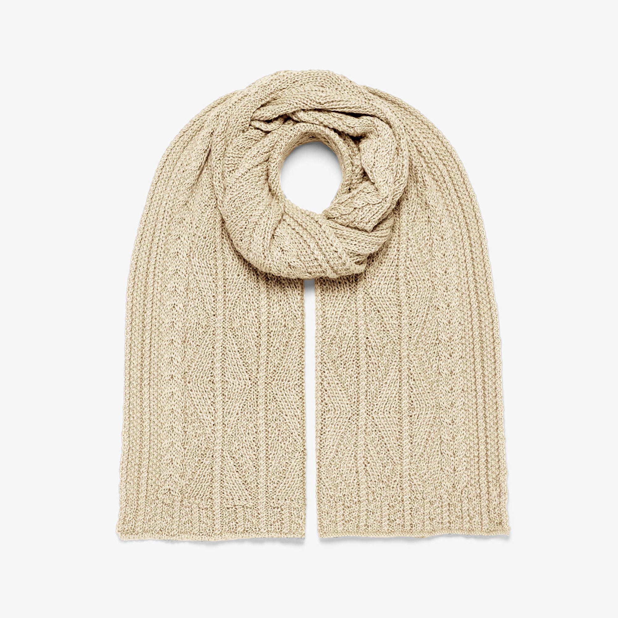 Patented Aran Alpaca Scarf