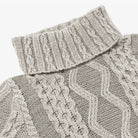 Inis Meáin Womens Plated Aran Turtle Neck